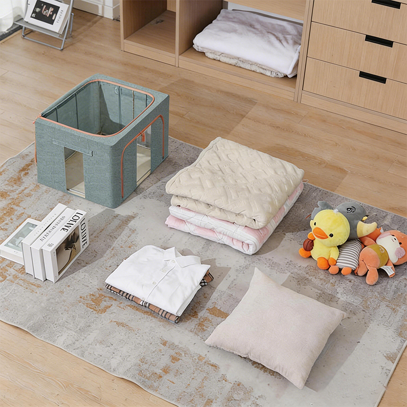 Household Linen Clothing Storage Box Organizer