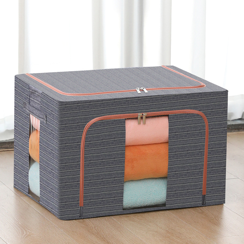 Folding Cationic Steel Storage Box with Window