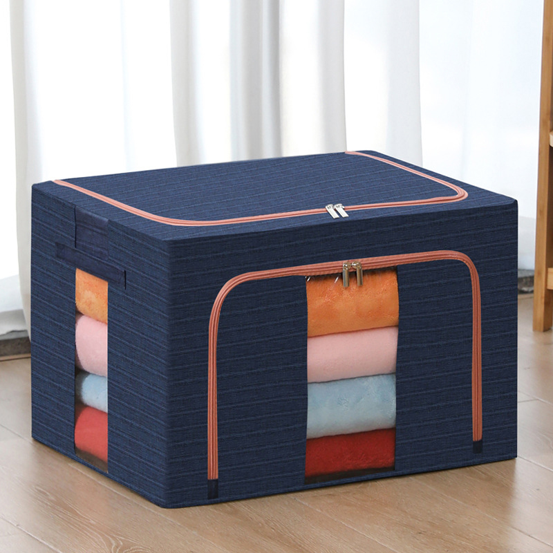 Folding Cationic Steel Storage Box with Window