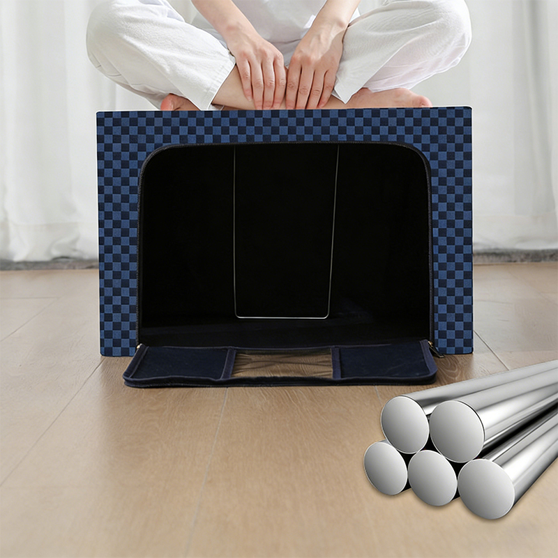 Thick Jacquard Fabric Collapsible Storage Box