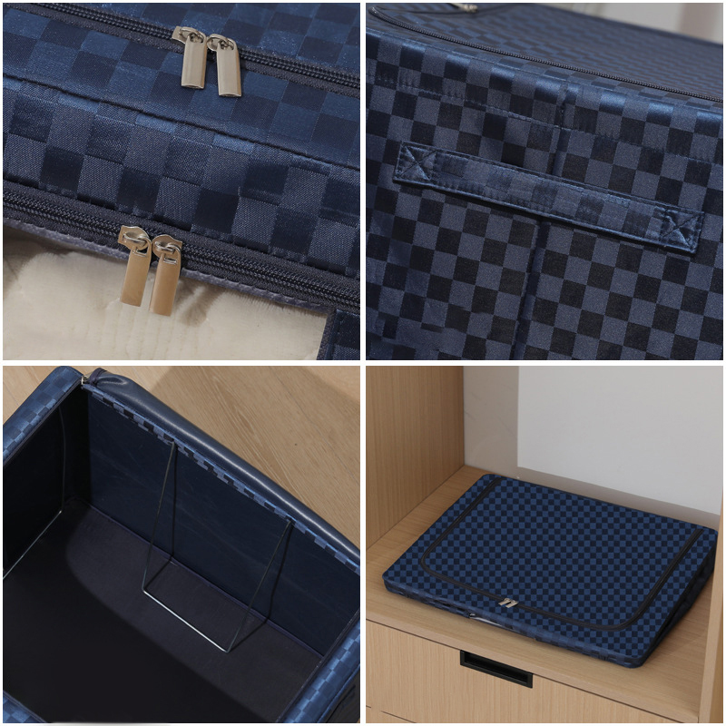 Thick Jacquard Fabric Collapsible Storage Box