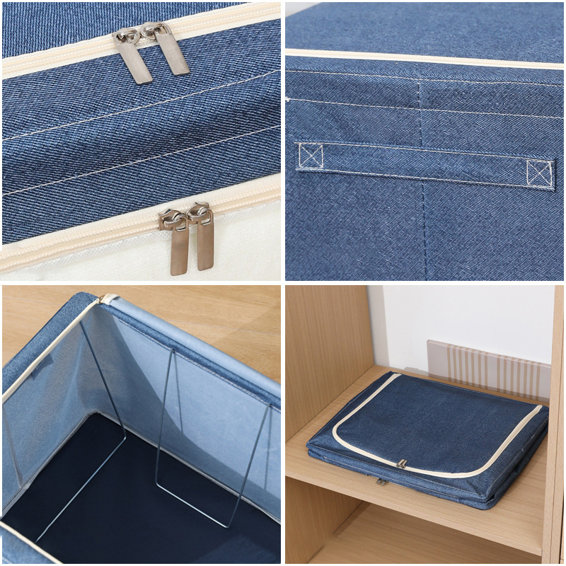 Foldable Oxford Cloth Storage Box For Household