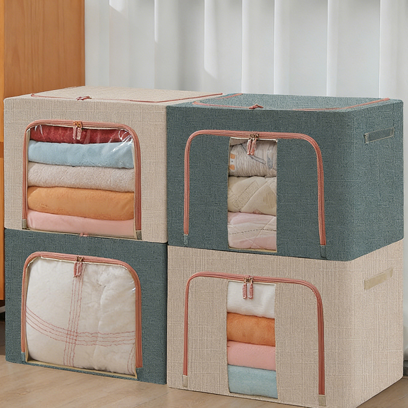 Household Linen Clothing Storage Box Organizer