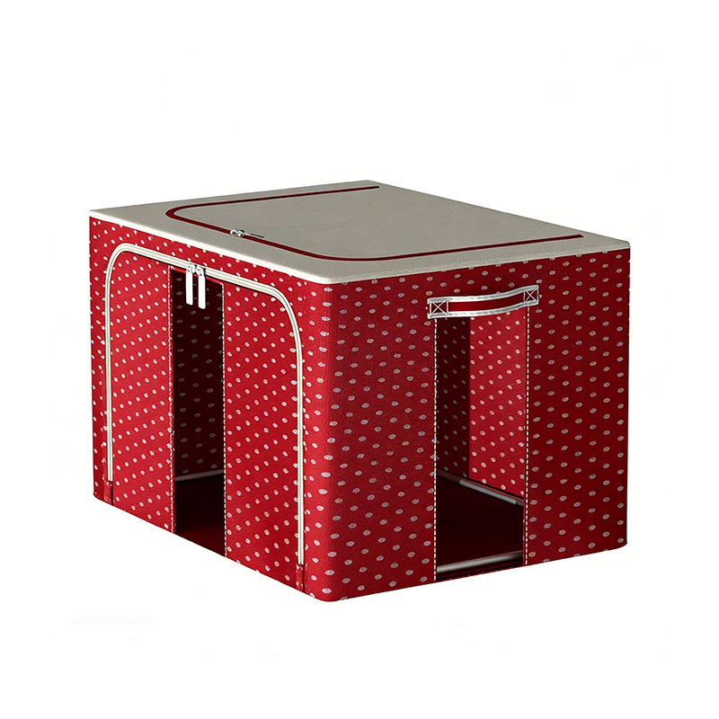 Home Polka Dot Oxford Fabric Clothing Storage Box