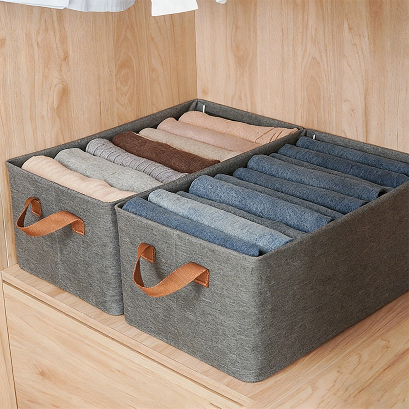 Cationic Wardrobe Clothes Organizer Storage Box